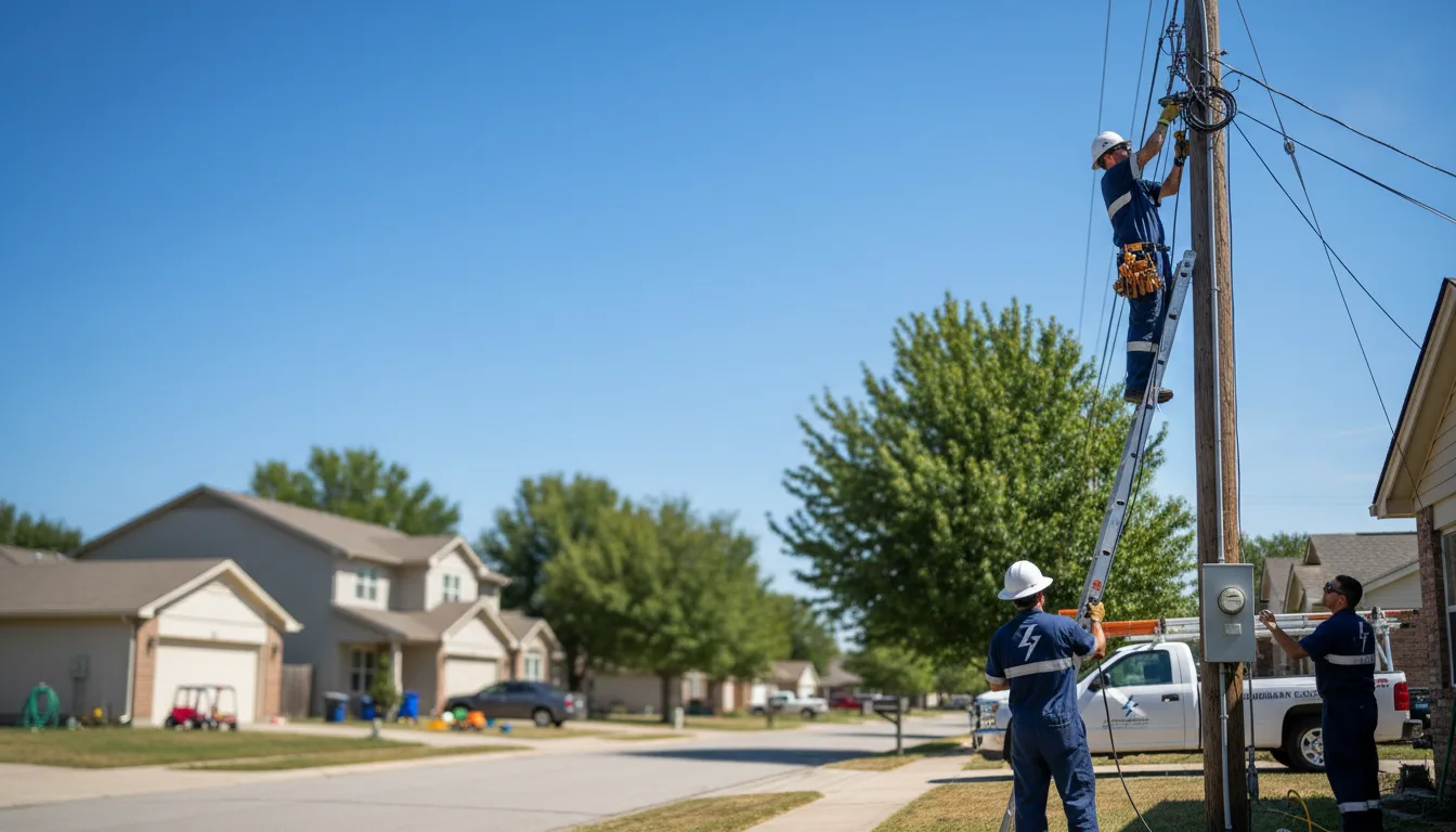 Residential electrician providing installation services in New Site, MS